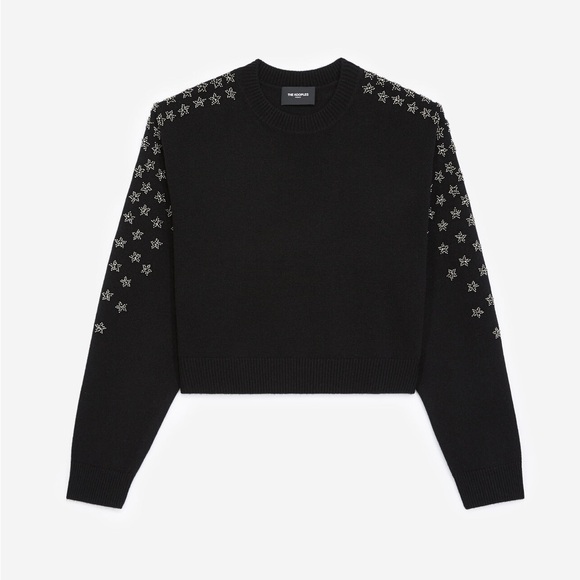 The kooples Paris wool cashmere embellished star sweater size XS - Picture 1 of 7